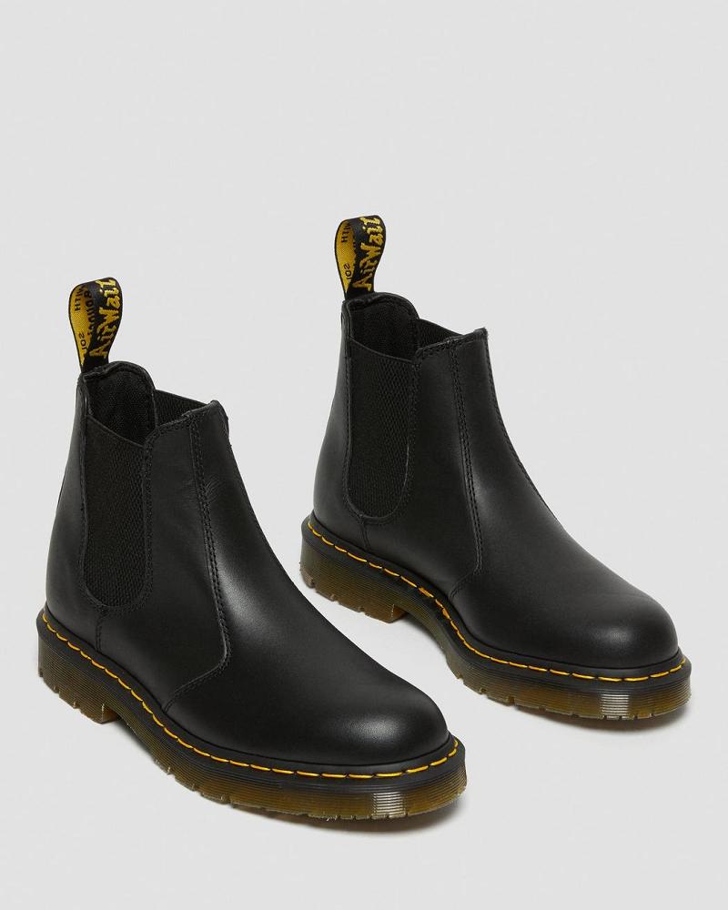 Black Women's Dr Martens 2976 Slip Resistant Leather Work Boots | CA 398TCE